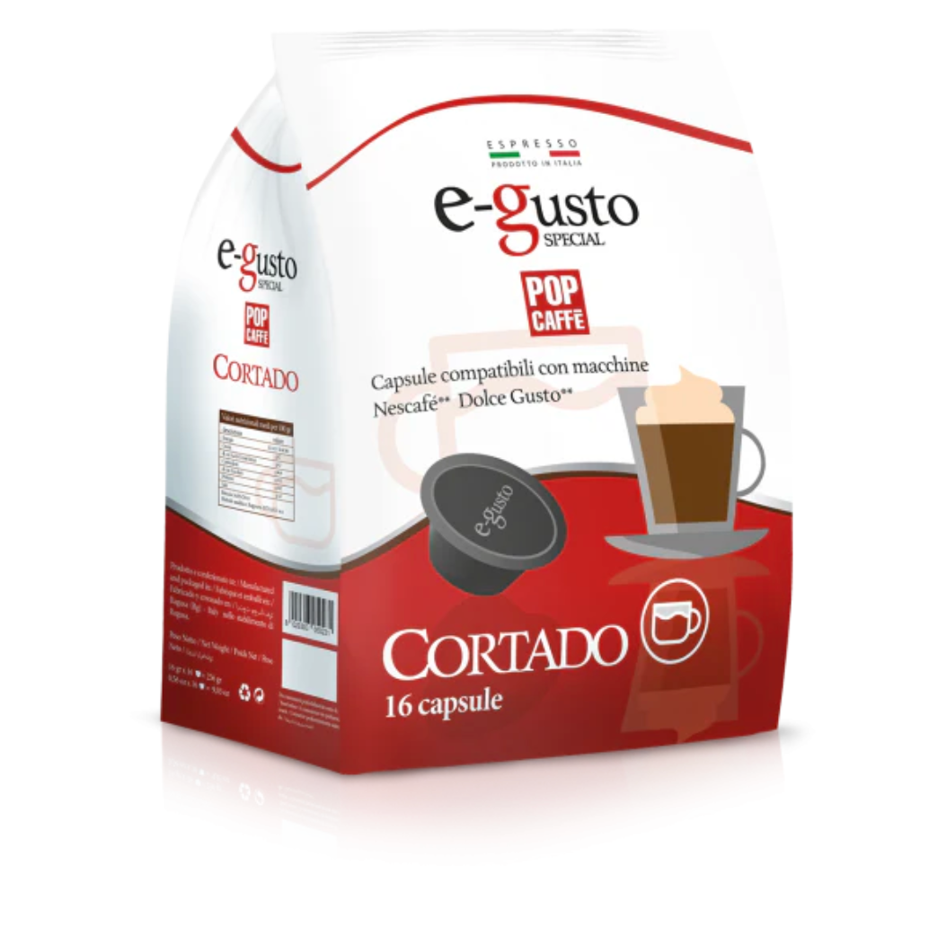 Pop Caffè Compatibile Nescafè Dolcegusto Cortado 16 capsule