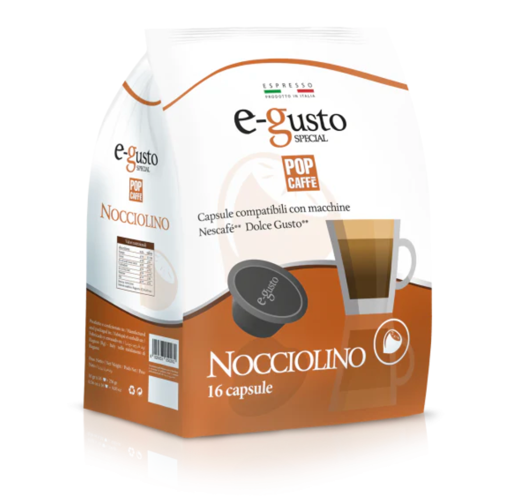 Pop Caffè Compatibile Nescafè Dolcegusto Nocciolino 16 capsule