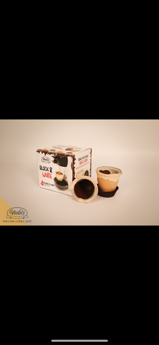bicchieri di wafer black & white
